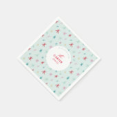 JOYFUL FAMILY Moderne gezeichnet festliche Stern f Serviette (Ecke)