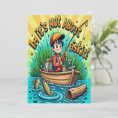 Joyful Fishing Adventures Einladung (Stehend Vorderseite)