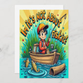 Joyful Fishing Adventures Einladung (Vorne/Hinten)