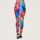 Joyful Floral Painting Leggings (Rückseite)