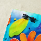 Joyful Floral Painting Strandtuch (Beispiel)