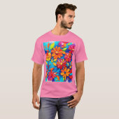 Joyful Floral Painting T-Shirt (Vorne ganz)