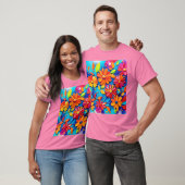 Joyful Floral Painting T-Shirt (Unisex)