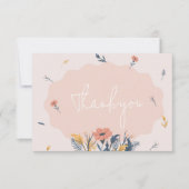 Joyful Floral Wedding Einladung Danke Cards (Vorderseite)