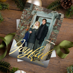 Joyful Foil Holiday Card Folien Feiertagskarte