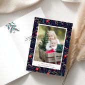 Joyful Foliage | Folgekarte Weihnachtsfotokarte Feiertagskarte