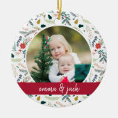 Joyful Foliage Foto Keramikornament (Vorne)