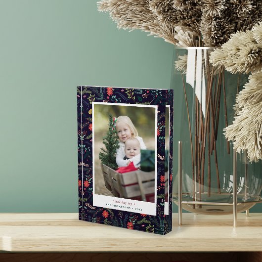 Joyful Foliage Holiday Foto Block