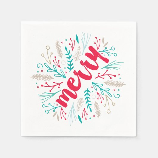 Joyful Foliage Serviette (Vorderseite)