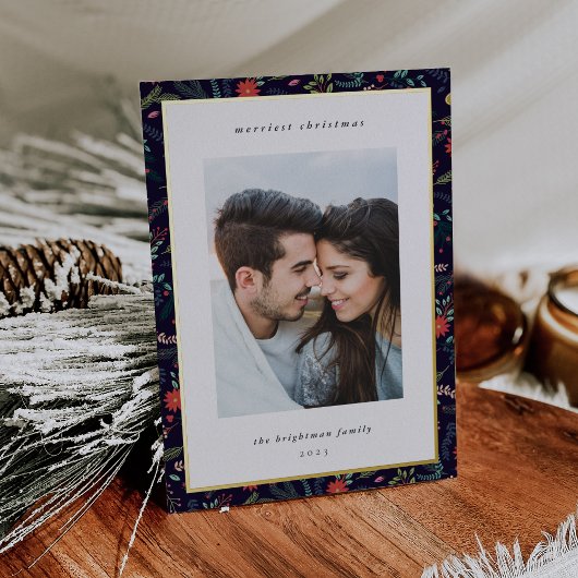 Joyful Foliage | Weihnachts-Foto Folien Feiertagskarte