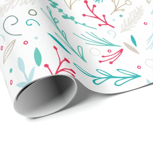 Joyful Folies Weihnachts-Weihnachtswrapping Paper Geschenkpapier (Rolleneckpunkt)