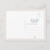 Joyful Folies Weihnachtsurlaub Postkarte (Rückseite)