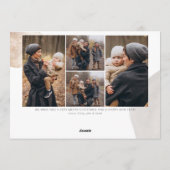 Joyful Foto Weihnachtskarte Feiertagskarte (Rückseite)