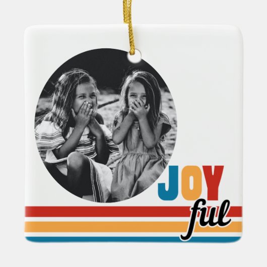 Joyful Foto Weihnachtsschmuck (Vorderseite)