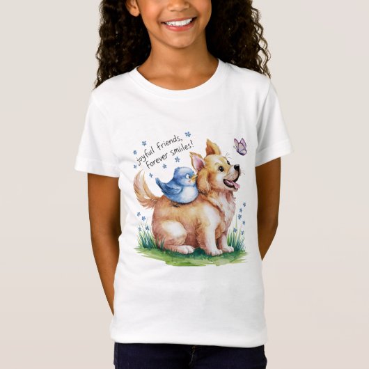 Joyful Friends, Forever Smiles National Event Dog T-Shirt (Vorderseite)