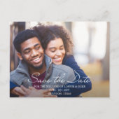 Joyful Fun Foto Wedding Save the Date Postkarte (Vorderseite)
