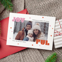 Joyful Funky Typografy Frohe Weihnachts-Foto