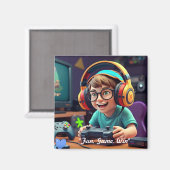 "Joyful Gamepad Moments" Magnet (Vorderseite/Rückseite)