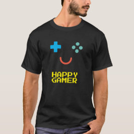 Joyful Gamer - Retro Gaming Emoticon T-Shirt