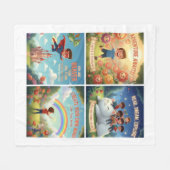 Joyful Garden Adventures for Kids & Pets Fleecedecke (Vorderseite (Horizontal))