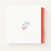 Joyful Garden Bird Spiral Notebook Notizblock (Rückseite)