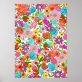 Joyful Garden Bloom Poster (Vorne)