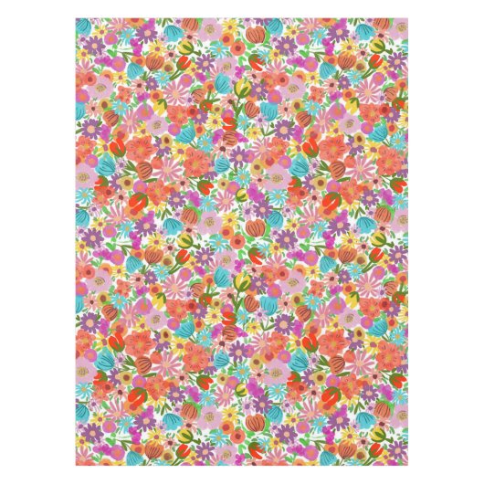 Joyful Garden Bloom Tischdecke (Vorderseite)