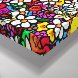 Joyful Garden Groovy Leinwanddruck