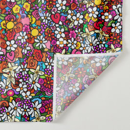 Joyful Garden Groovy  Wandteppich