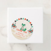 Joyful Geometric Shapes Tribal Fox Vielen Dank Geschenkanhänger (Beispiel)