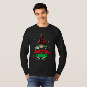 Joyful Gnome Buffalo Plaid Matching Family Christm T-Shirt (Vorne ganz)