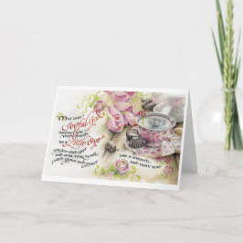 Joyful God/Little One, Falted Greeting Card, 5"x7" Karte