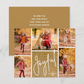 JOYFUL Gold Budget Ferienkarten (Vorne/Hinten)