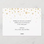 Joyful Gold Frame Weihnachten 2 FOTO Gruß (Rückseite)