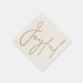 JOYFUL Gold Imitate Fossil Serviette (Ecke)
