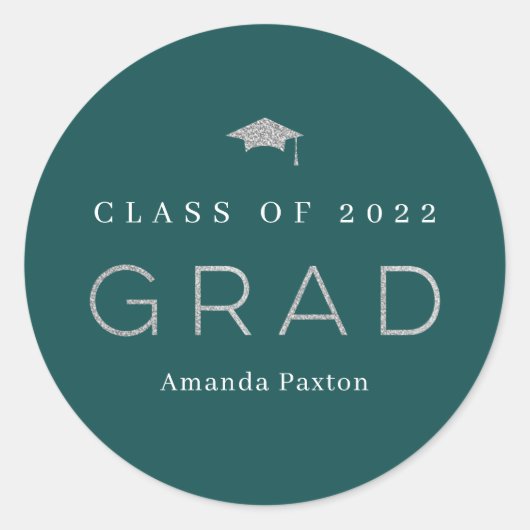 Joyful Grad Abschluss Stickers oder Umschlag Aufkl (Vorderseite)