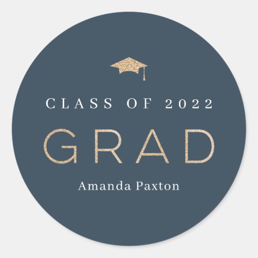 Joyful Grad Graduation Stickers or Envelope Seals (Vorderseite)
