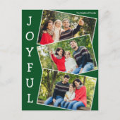Joyful Green 3 Family Foto Collage Weihnachten (Vorderseite)