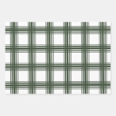 Joyful Green Kariert Trio Geschenkpapier Set (Vorderseite 3)