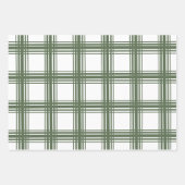 Joyful Green Kariert Trio Geschenkpapier Set (Vorderseite 2)