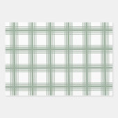 Joyful Green Kariert Trio Geschenkpapier Set (Vorderseite)