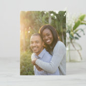 Joyful Green Outdoor Photo Einladung (Stehend Vorderseite)