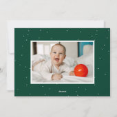 Joyful Green Trees 2 Foto Feiertagskarte (Rückseite)