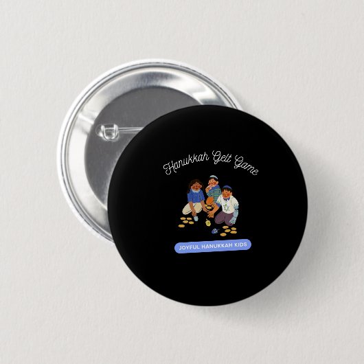 Joyful Hanukkah Kids Button (Vorne & Hinten)