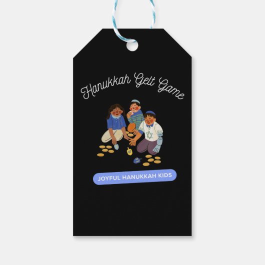 Joyful Hanukkah Kids Geschenkanhänger (Rückseite)