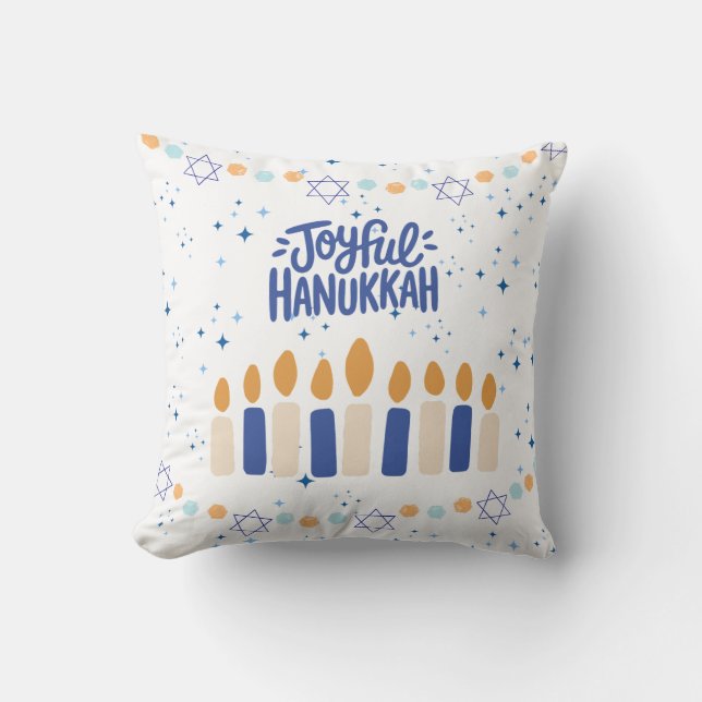 Joyful Hanukkah Kissen (Vorderseite)