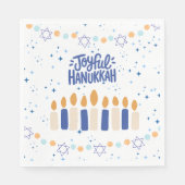 Joyful Hanukkah Serviette (Vorderseite)