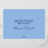 Joyful Hanukkah Star von David Foto Frame Folieneinladung (Rückseite)