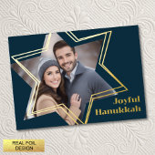 Joyful Hanukkah Star von David Foto Frame Folieneinladung