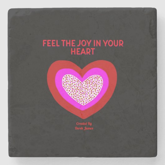 Joyful Heart Marble Untersetzer (Vorderseite)